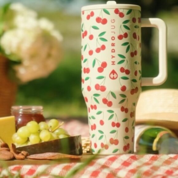 🍒 LIMITED EDITION "Cherry" HydroJug 40oz Traveler with Accessories NWT - Picture 9 of 9